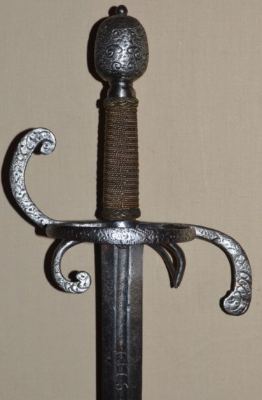 ﻿elegant North German Field Swordmilitary Rapier Ca 1630 Antique