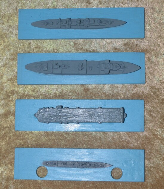 WWII British Navy Warship Identification Model Set - Image 11