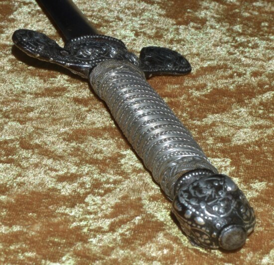 Silver Inlaid Pillow Sword, ca. 1660, Probably English - Image 3