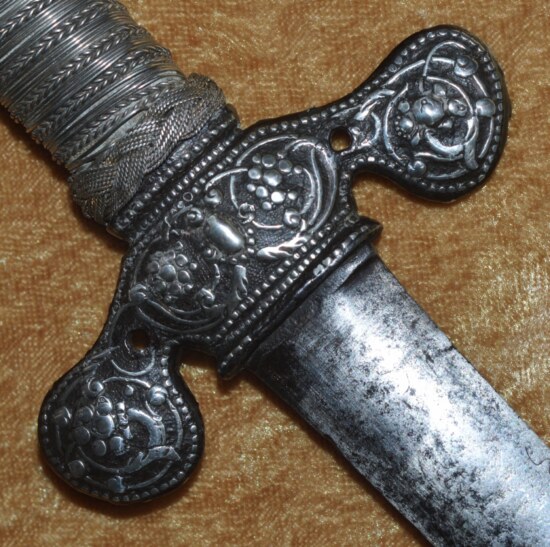 Silver Inlaid Pillow Sword, ca. 1660, Probably English - Image 5