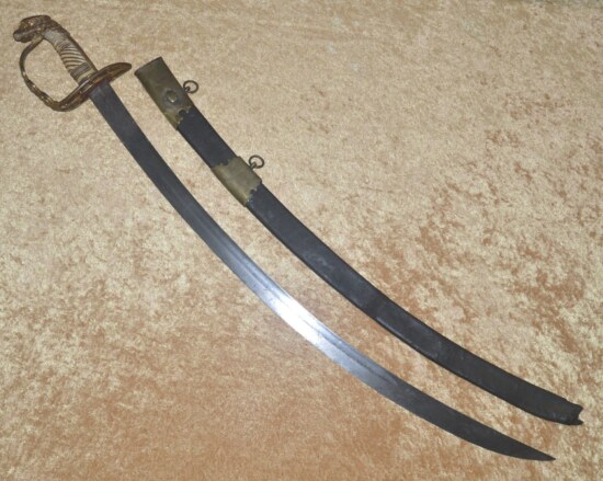 US Eagle Head Artillery Officer's Sword, ca. 1810 - Image 12